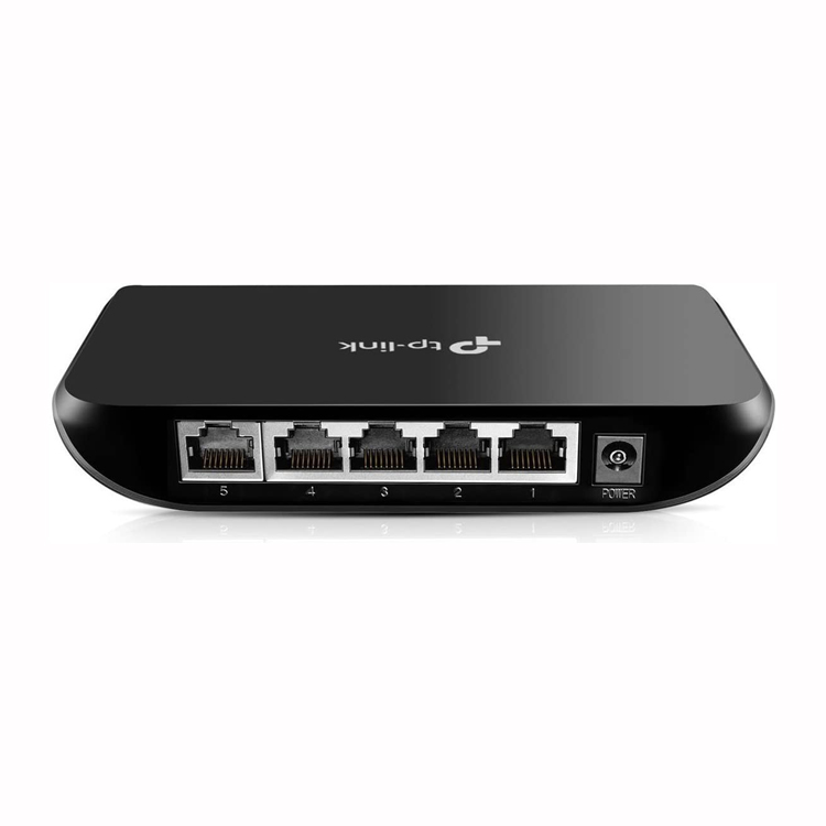 TP-Link TL-SG1005D, 5 Port Gigabit Ethernet Network Switch, Ethernet Splitter, Hub, Desktop and Wall-Mounting, Plastic Case, Plug and Play, Energy-Saving, Black