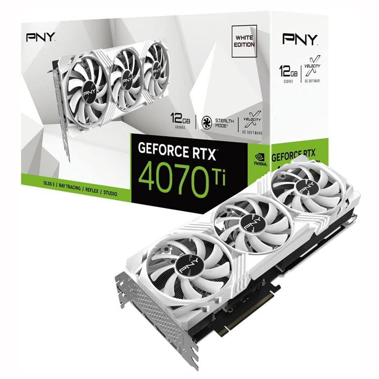 PNY GEFORCE RTXâ„¢ 4070Ti 12GB XLR8 Gaming VERTO EPIC-X RGBâ„¢ DLSS 3 Triple Fan Graphics Card